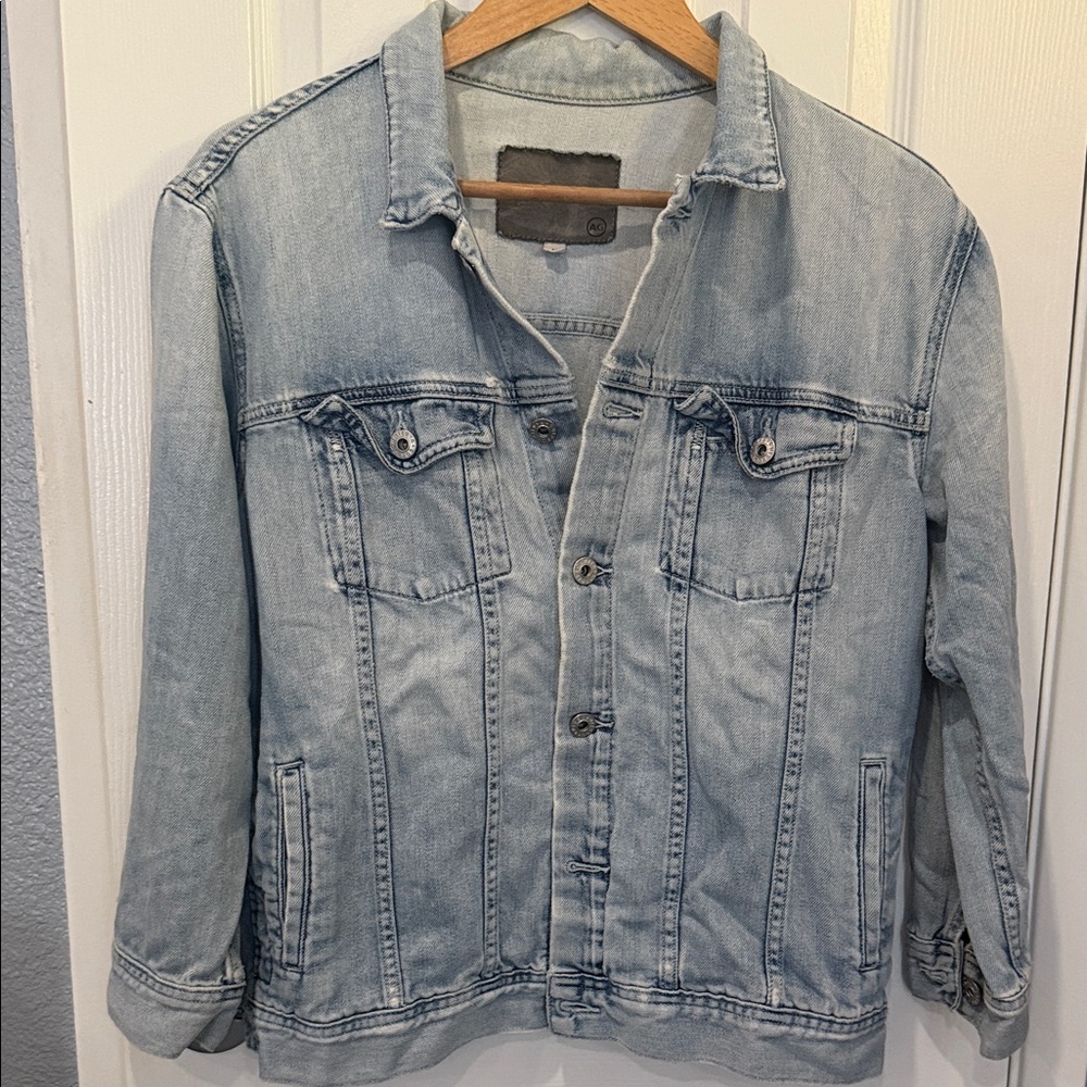 Ag Adriano Goldschmied medium Light Blue Denim Jacket